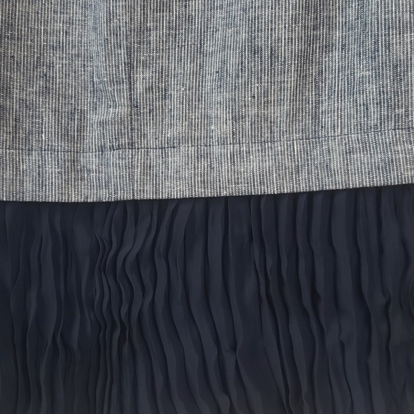 BCBGENERATION Linen Tank Top w/ Accordion Hem! - Picture 6 of 7